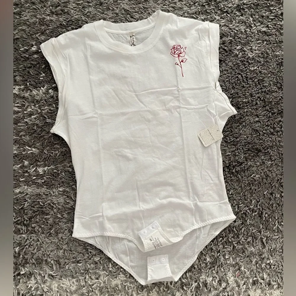 NWT Free People Go-To Graphic Bodysuit